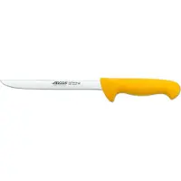 Arcos Couteau à fileter couleur - Prof 295100 en acier inoxydable Nitrum et mangue ergonomique jaune polypropylène et 20 cm de lame, vitrine