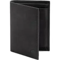 SERASAR | Portefeuille en cuir de première qualité [Vintage] en cuir | Couleur : Noir | Longueur : 13cm
