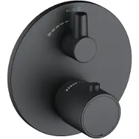 Kludi ZENTA SL Mitigeur thermostatique encastré pour douche, montage mural, blocage de l'eau chaude