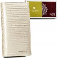 Peterson Grand portefeuille vertical pour femmes avec aimant et fermeture éclair -
