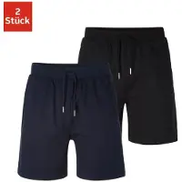 Le jogger Pantalon de pyjama bleu marine / noir