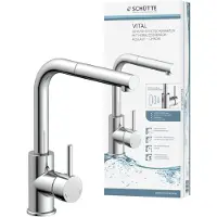 Schutte Robinet de cuisine Vital avecpar capteur, robinet de cuisine extractible, robinet de lavabo à économie d'énergie