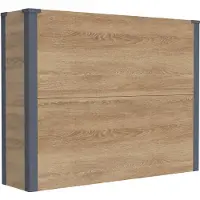 Westmann Metall Bac à plantes Talus XL Bac à plantes rectangulaire aspect bois 100x25x77cm