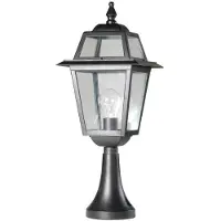 Franssen Lampe à piédestal Perla 53 cm noir