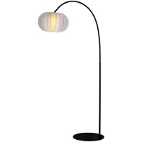 Masterlight Lampe à arc design Arena avec capuche blanche