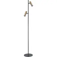 Highlight Lampadaire Trend 2 lumières noir avec bronze cuivré