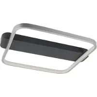 Highlight Plafonnier design Ascona noir avec nickel 40cm
