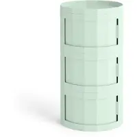 HAY Facet Cabinet Soft Mint | 30 (3 doors, H71) | With feet and castors