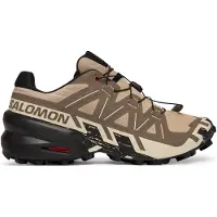 Salomon - Chaussures de trail - Speedcross 6 M Natural/Black pour Homme - Taille 44 2/3 - Marron