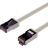 Flexline FL31-28080 Câble de raccordement , Cat. 6A, S/FTP, très souple, gris, 15,0 m