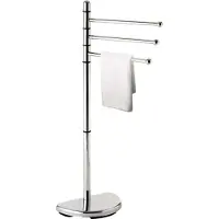 Gedy accessoires - staande handdoekhouder, chroom