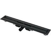 Alca Caniveau de douche APZ101 LOW 850 mm noir mat RAL9005 (850 mm)