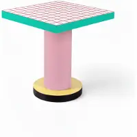 Seletti Table Superlounge, table à manger à grille rouge