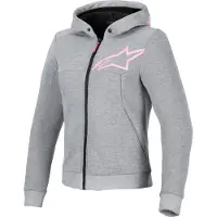 Alpinestars Stella Chrome V2 Sport Sweat à capuche zippé de moto pour femmes