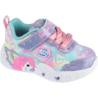 SKECHERS WIP 303064N-LVMT in Lavender Sparkle Mesh/Multi Trim color size 21