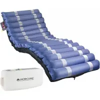 Mobiclinic Pro, Matelas anti-escarres avec air, 200x105x12,8, Mobi 3 Plus, 105 cm de large, 17 cellules d'air, Pour escarres de degré I, II et III, Bleu