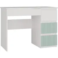 Top E Shop Bureau enfant DUSTER – blanc / menthe, design droite