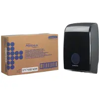 Kimberly-clark Distributeur de serviettes en papier Aquarius Kimberly-Clark 7171, pour serviettes pliées, L 399 x l 265 x H 136 mm, plastique, noir