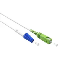 Goobay Câble à fibres optiques (FTTH), monomode (OS2) White, blanc (Simplex