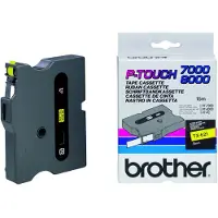 Brother TX621 Schriftbandkassette 9mm gelb/schwarz TX621