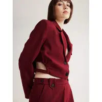 4TAILORS Blazer 'Tia' rouge foncé