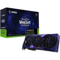 MSI GeForce RTX 5070 12G World of Warcraft MIDNIGHT VOID EDITION OC 12 Go GDDR7 Reflex 2 RTX AI DLSS4