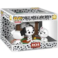Funko POP! Figurine POP Moment Disney 101 Dalmatas Rolly Patch & Lucky avec TV #1664
