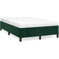 vidaXL Cadre de lit sans matelas vert foncé 120x190 cm velours