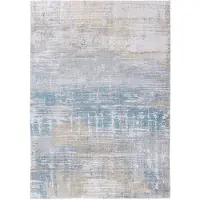 Louis De Poortere Teppich 170 cm x 240 cm 8718 Atlantic Streaks Long Island Blue
