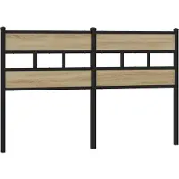 vidaXL 4017134, Noir, Chêne, Fer, Bois, 135 cm, 1420 mm, 91,5 cm