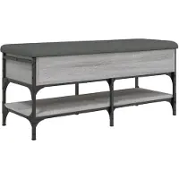 vidaXL Banc à chaussures sonoma gris 102x42x45 cm bois d'ingénierie