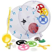 Technoline Modèle Kids Clock - Kit pour horloge pour enfants avec boîtier transparent, sans pile