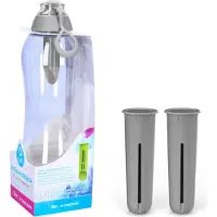 Dafi Bouteille filtrante Dafi Gourde pratique avec filtre à eau pour les déplacements + 2 cartouches filtrantes