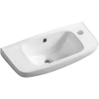 Isvea Lavabo en céramique 51 x 22 cm, blanc