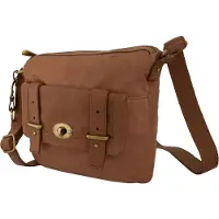 Fossil Sac à main Wmns Shoulderbag Mason Top Zip Camel Marron