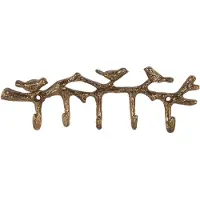Clayre & Eef 6Y5883 Crochet mural doré 18x2x6 cm