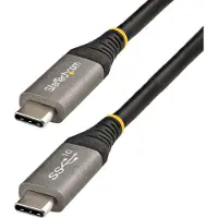StarTech.com .com Câble USB C 10Gbps 50cm - USB-IF - Câble USB 3.1/3.2 Gen 1 Type-C - Alimentation 100W (5A) Power Delivery, DP Alt Mode - Cordon USB C vers C - Charge/Synchronisation