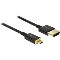 DeLOCK - Câble fin Micro HDMI vers HDMI - 2.0 - 1 m