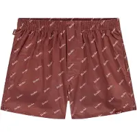 Pockies Boxers 'Broke' rouge rouille / blanc cassé