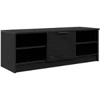 vidaXL : Meubles TV de 102 x 35 x 36,5 cm, couleur noire, imitation chêne