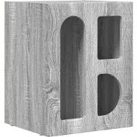vidaXL Table de chevet Gris Sonoma 40 x 35 x 50 cm Bois d'ingénierie