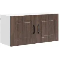 vidaXL Façade de lave-vaisselle Kalmar, aspect chêne brun, 80 x 31 x 40 cm