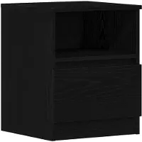 vidaXL Cabinet de chevet Chêne noir 40 x 40 x 50 cm Bois d'ingénierie