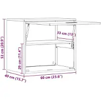 vidaXL Armoire murale pour le garage avec porte à gaz vert olive