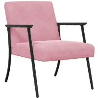 vidaXL fauteuil Rose 59 x 75 x 78 cm Velours