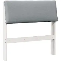 vidaXL Tête de lit rembourrée gris clair 80 cm Pin massif
