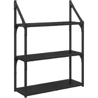 vidaXL Étagère Murale Chêne noir 60 x 21 x 78,5 cm Bois d'ingénierie