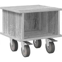vidaXL Support TV gris Sonoma 37 x 35 x 35 cm Bois composite