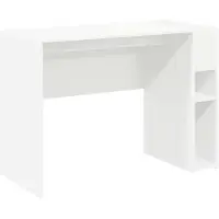 vidaXL Bureau , blanc, en panneaux de particules, 109 x 50 x 78 cm