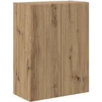 vidaXL Meuble mural pour télévision, 59,5 x 31 x 80 cm, bois imitation chêne artisanal